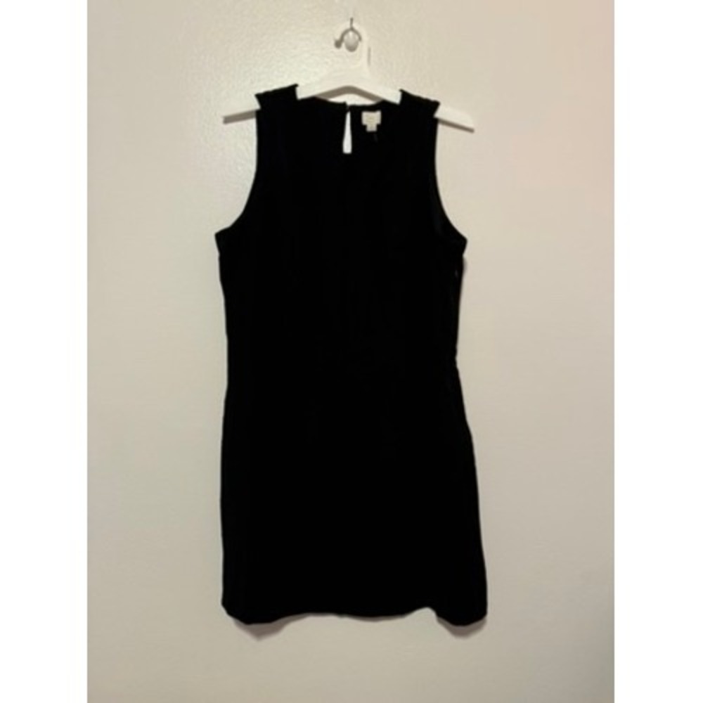 A New Day Womens Sleeveless Shift Dress Black Keyhole Back Size 14 NWT